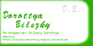 dorottya bilszky business card